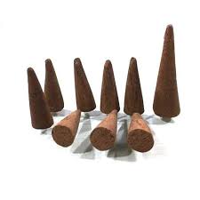 Chandan Flavour Dhoop Cones for Pooja, 400g Incense Cone with Holder, Non-Charcoal & Bamboo Less Dhup Batti, Low Smoke, Natural Ingredients