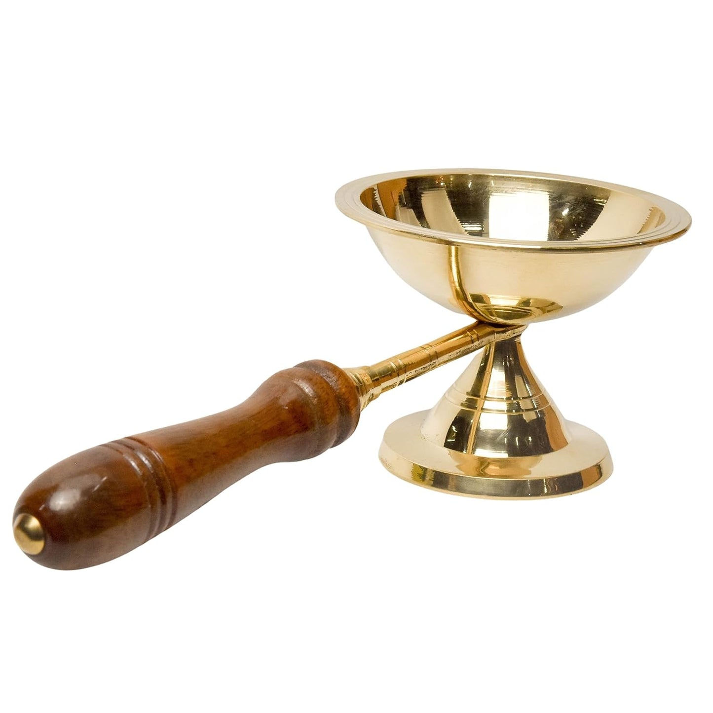 Pure Brass Dhoop Aarti Stand | Traditional Deepak & Diya for Pooja Rituals & Temple Use | Sacred Prayer Accessory | 3.8 Inches, 230gm