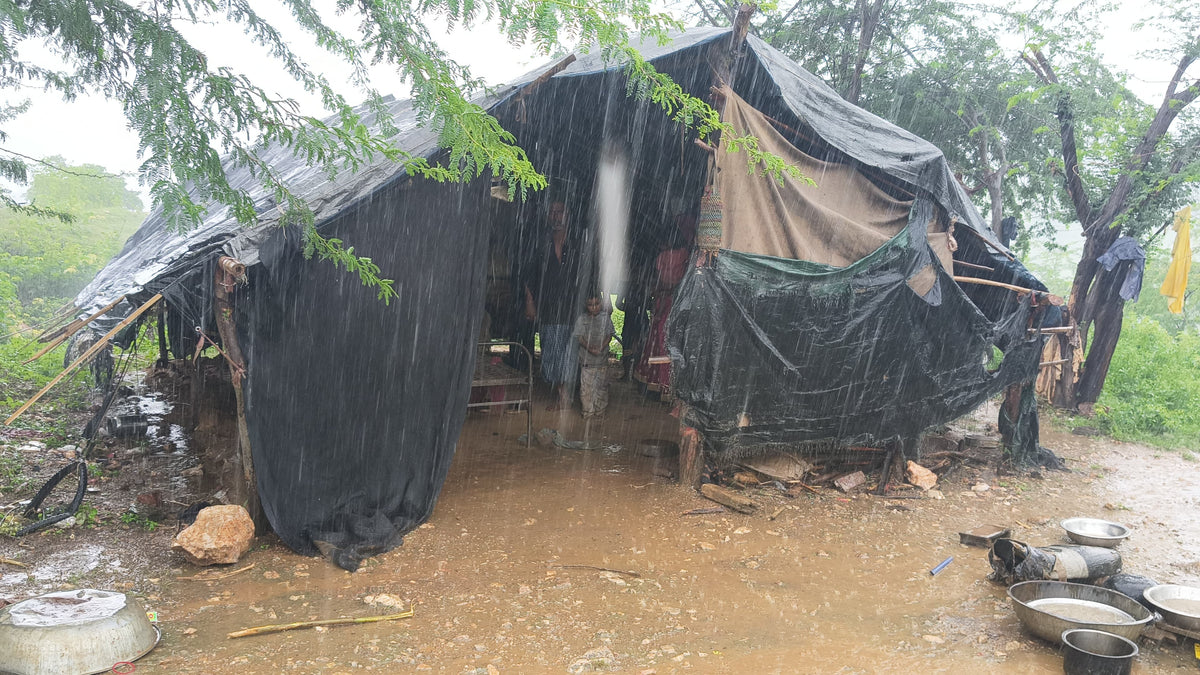 🌧️ Help Protect Homeless Families This Monsoon